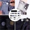 30pcs Pants Button Extender Adjustable Retractable Collar Extenders Elastic Jeans Waist Extender Button for Men Women