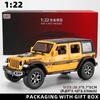 1/22 Model Jeep Wrangler Diecast Toy Car Model, Scale Metal Alloy Vehicle for Kids Boys Girls Adults, Doors Open,Gifts Gray111