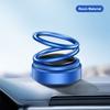 Solar Car Air Freshener Interstellar Double Ring Rotating Car Perfume Fragrance Aromatherapy Diffusing Car Interior Decor