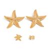 Ingemark 4Pcs Bohemian Exaggerated Large Starfish Stud Earrings for Women Trendy Creative Party Beach Earring Charm Jewelry Gift