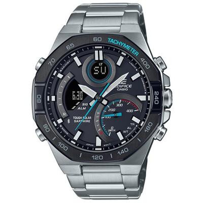 Pánské kulaté hodinky EDIFICE ECB-950YDB-1AJF [řada EDIFICE Smartphone Link] stříbrné