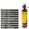 12V/24V DC Portable Mini Electric Submersible Pump for Fuel Transfer, Diesel Oil Water, 12L/min Aluminum Alloy Shell Pump
