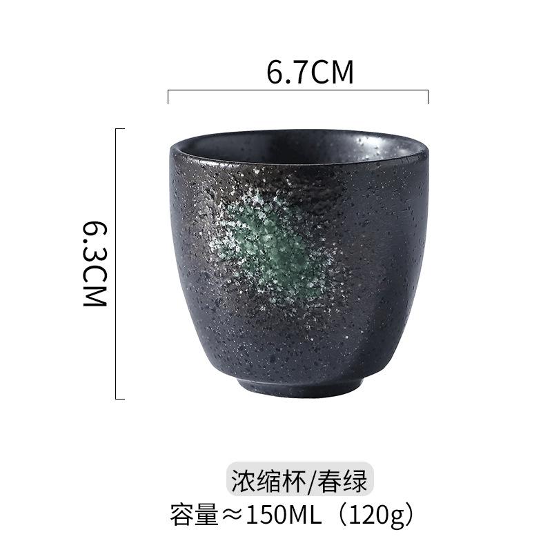 Japanese Style Ceramic Water Mugs Vintage Single Pottery Kung Fu Tea Cups Drinkware Coffee Cups Wine Mug Small Water Mugs New