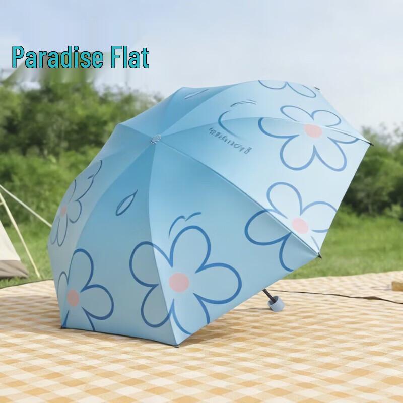 Paradise Umbrella Portable Floral UV Protection Sun Umbrella