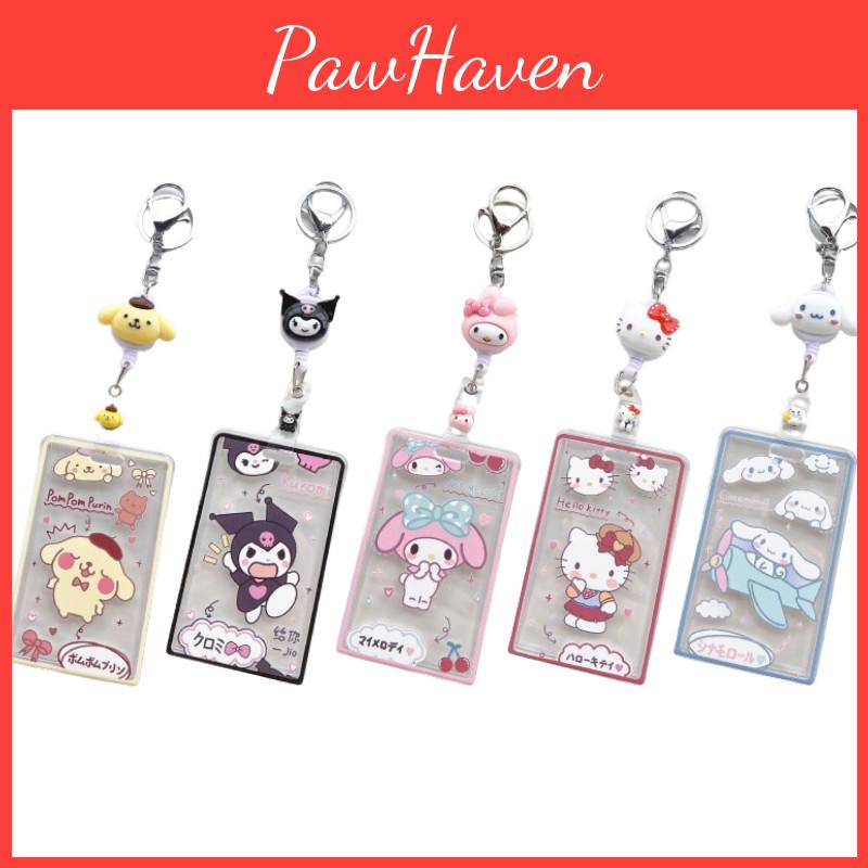 Transparent Card Sleeve With Sario Meledy Pudding Dog Print For School And Office