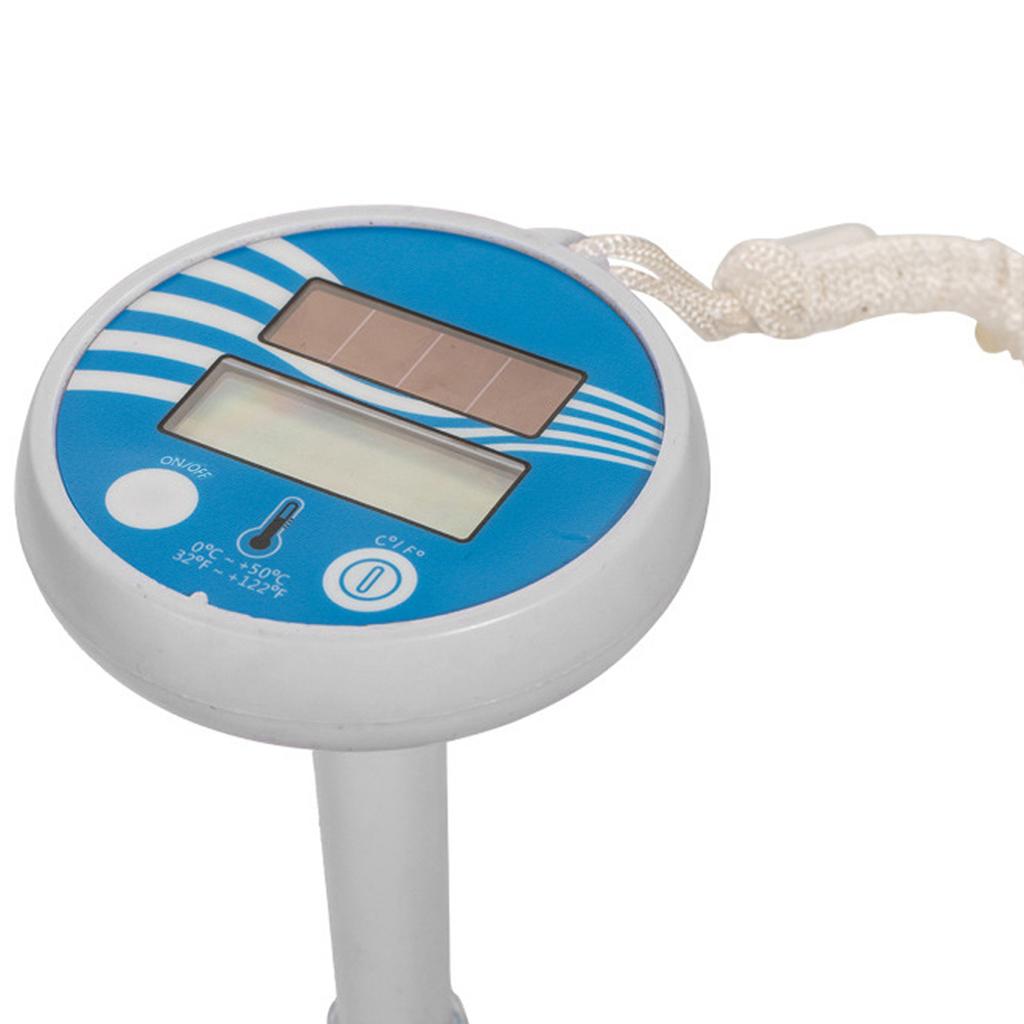 Solar Powered Wireless Pool Temperature Tester Swim Pond Tub Waterproof Digital LCD Display Floats Temperature Meter