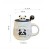 3D Panda Mug Cup for Tea Cups of Coffee Original Breakfast Cups Beer Mugs Personalized Gift Drinkware Christmas Ceramic Funny