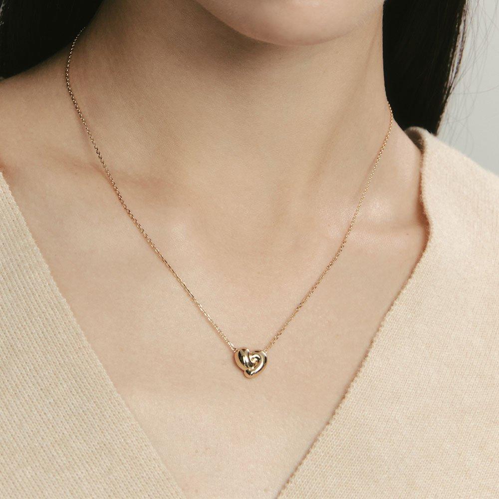 

Etreve Silver (Y) Duet Love Necklace Hl2N4B206Y9450