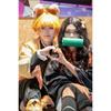 Agatsuma Zenitsu Cosplay Costume Wig Haori Embroidery Top Elastic Pants Belt Rose Net Cos Halloween Christmas Gift