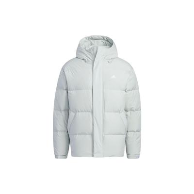 Harf Baskılı Günlük Outdoor Spor Kapüşonlu Kaz Tüyü Mont Unisex Ceketler Gümüş-Gri IV7561