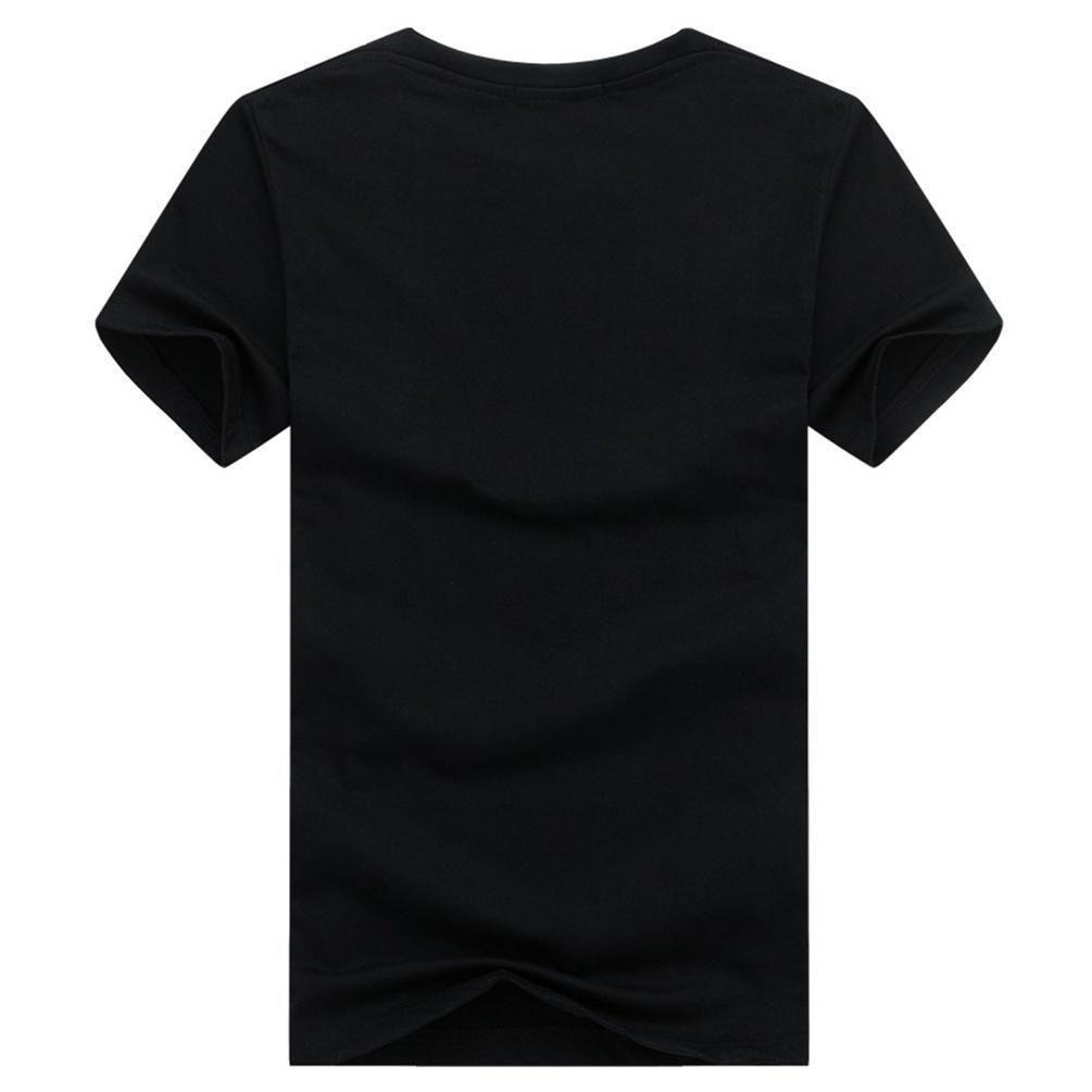 Premium Quality Men Wolf Print Round Neck Short Sleeve T-shirt For Casual Comfort