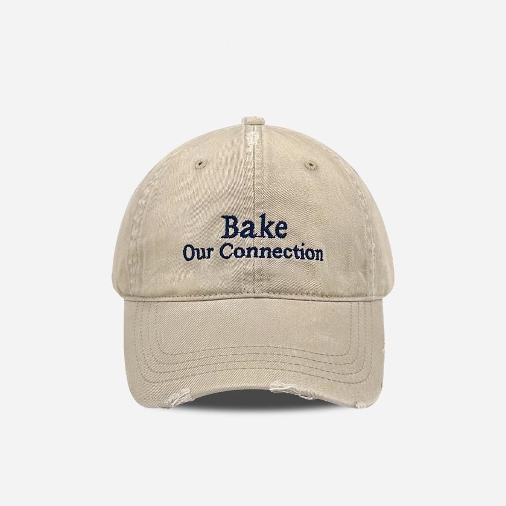 

Baseball Cap With Embroidered Letters And Wide Brim For Casual Streetwear In Summer Ivory