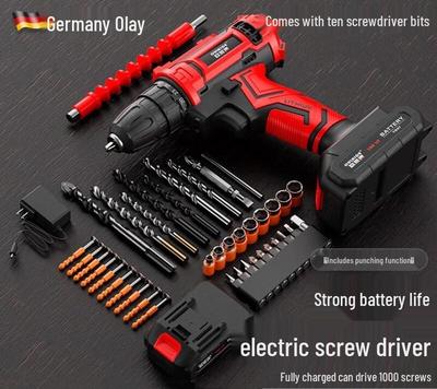 OREALDE 21V Akku-Schlagbohrschrauber-Set CN-Stecker (Adapter enthalten)