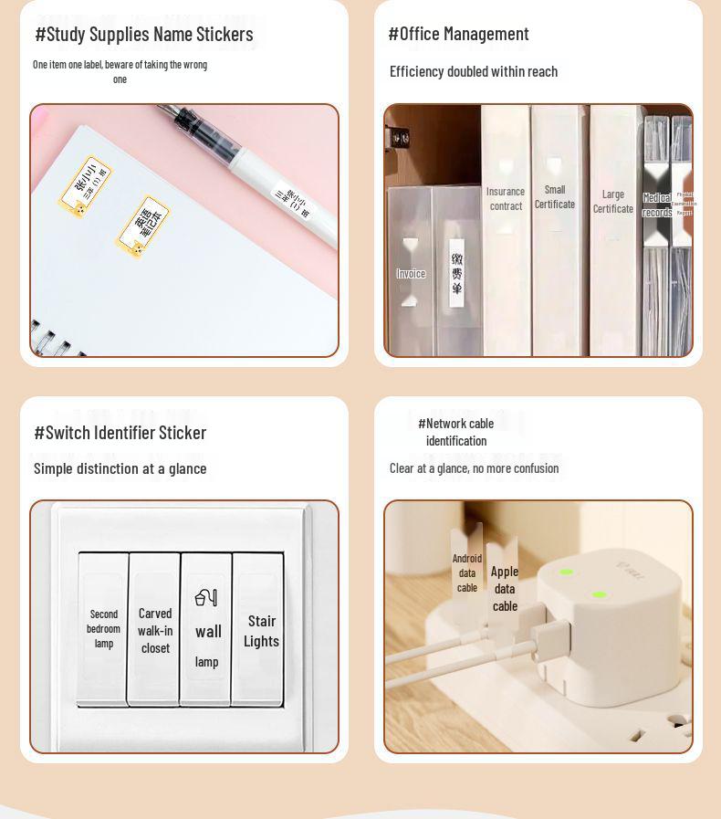 Imprimantă termică portabilă mini Bluetooth pentru etichete pentru uz casnic cu note adezive