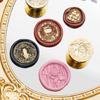 30mm Round Metal Seal Stamp for Invitation Scrapbooking Embellishment Metal Embossing Stamp Round Seal Stamp for Craft