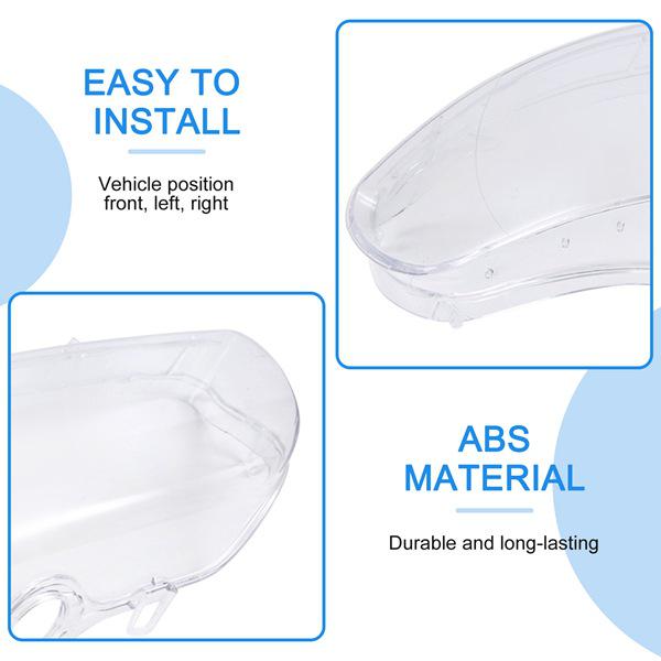 Clear ABS Headlight Cover for 1995-2000 Cars (1 Pair)