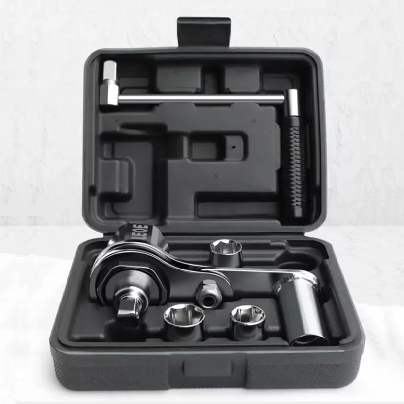 1 set 1/2" vridmomentmultiplikatornyckel Luggmutterborttagare Typ Bildäck demontering Arbetsbesparande kraftnyckel 3200N.M