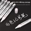 Waterproof, Oil-Proof Permanent Marker, Non-Fading, White Oil-Based, Erasable Green Thick-Head & Red Highlighting Pen