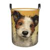 Dog Jack Russell Terrier Dirty Laundry Baskets Foldable Large Waterproof Clothes Toys Basket For Home Children's
