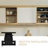 12Set Roman Column Buckle Connector Adjustable Cabinet Support Bracket Plastic Furniture Panel Clip for Floating Shelf