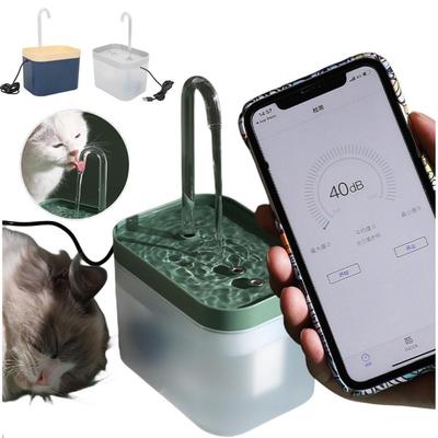 1.5L Kedi Köpek Su Çeşmesi Otomatik Sirkülasyon Akışı Dirsek Nozullu Evcil Hayvan İçme Çeşmesi