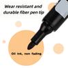 4pcs Black And 4pcs White Marker Pen Set/Quick-Dry Oil-Based Broad Tip Pens/Durable Thick Pens for Express Logistics Marking