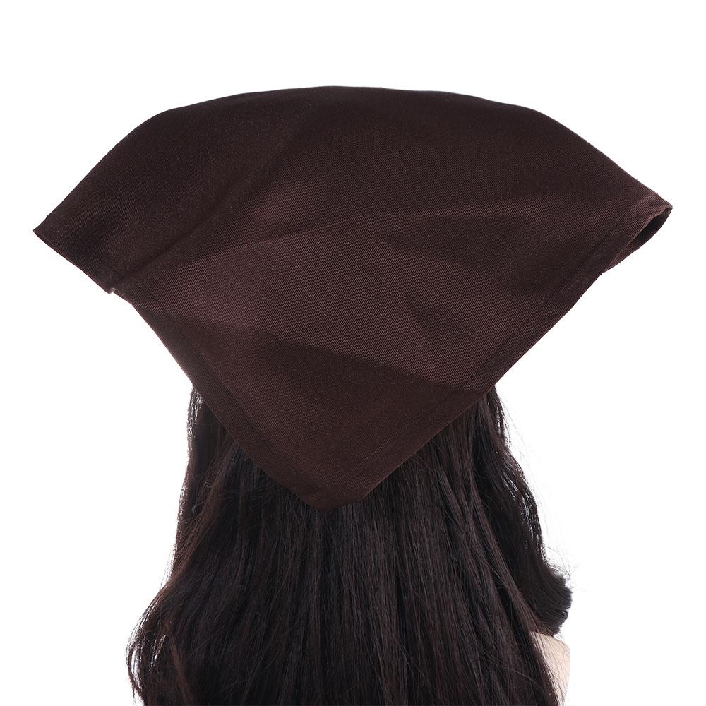 Cotton Kitchen Work Cap Triangle Waitress Hat Catering Cooking Cap Chef Hat  Chef