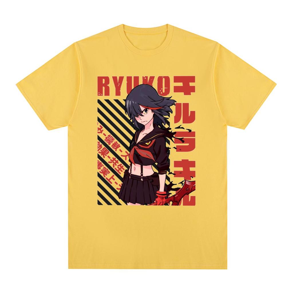 Kill La Kill Anime Vintage T-shirt Harajuku Japanese Cotton Men T shirt New Tee Tshirt Womens Tops