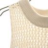 CABaN No Sleeve Crochet Knit Long Dress F Ivory Women Used