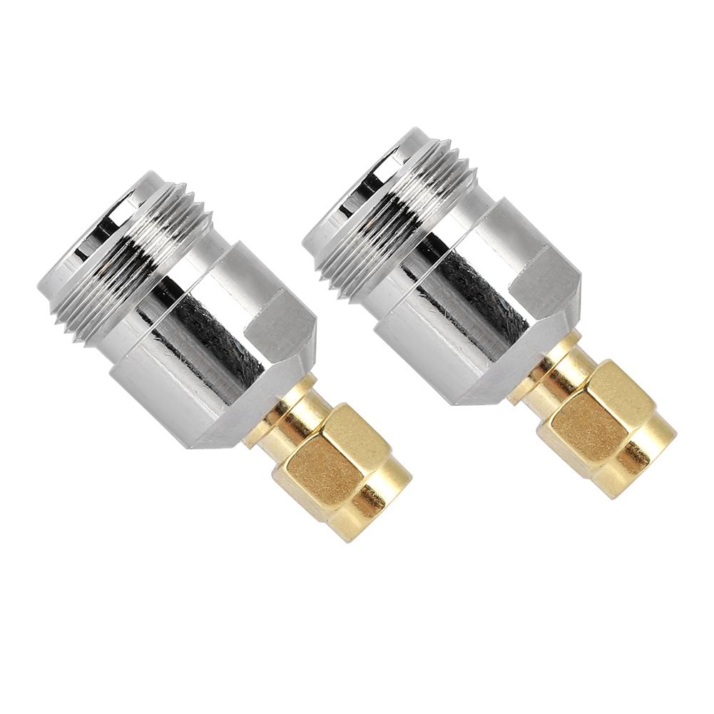 2PCS N To SMA Connecter N Type Female To SMA Male RF Coax Antenna Adapter