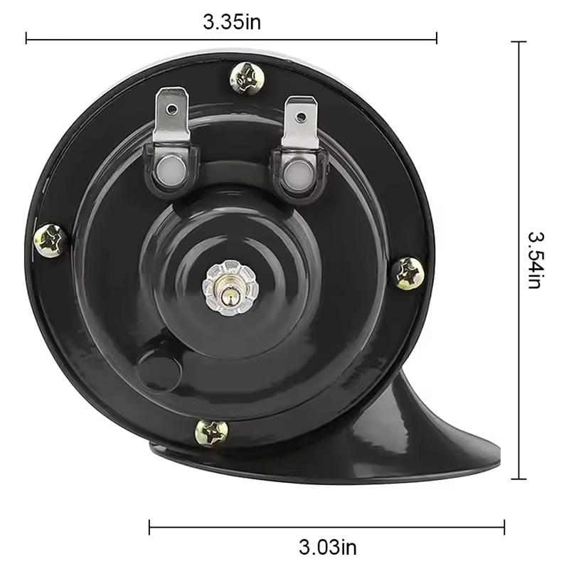 New 2pcs 12V air horn for car Snail Electric Air Horn Marine Boat Loud Alarm Kit Boat Motorcycle Dual-tone car horn Loud signal