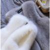 Imitation fur vest women's short autumn and winter new imitation fox fur vest thickened vest plush jacket