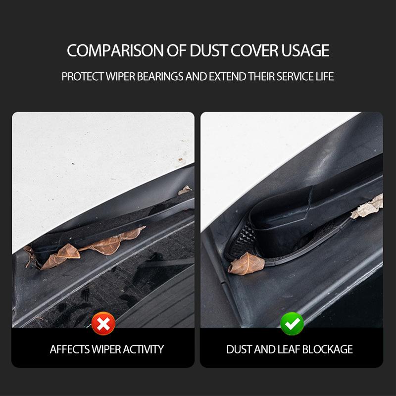 Car Wiper Arm Hole Protection Windshield Anti-Leaf Bottom Pads For KIA Ceed Sportage Venga Sedona Rio K5 K2 Optima Cerato VP5