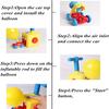 Fun Inertia Balloon Power Car Toys Aerodynamics Inertial Power Toys for Kids