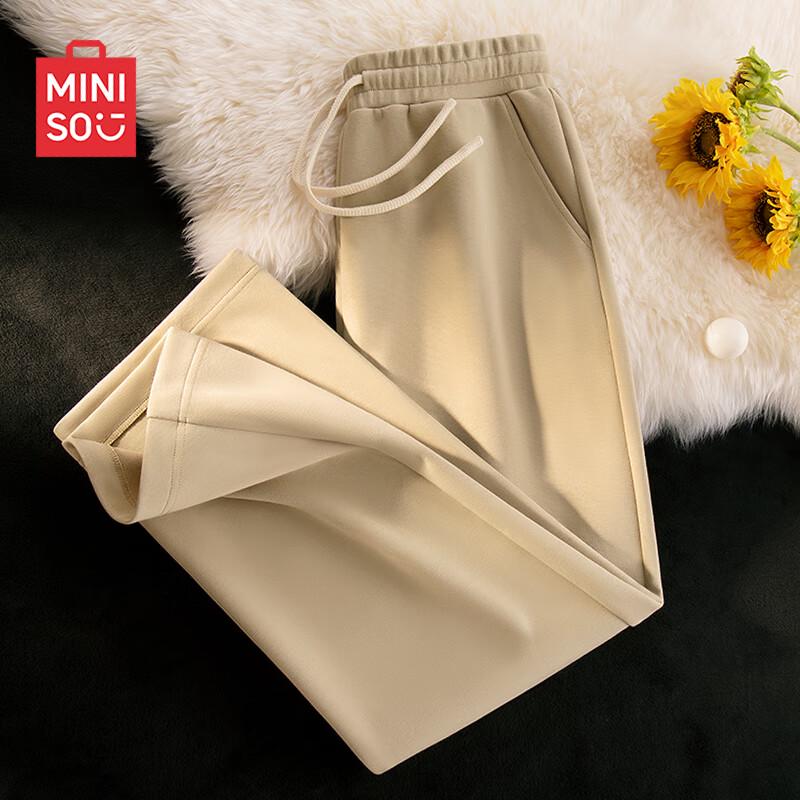 

MINISO Men s Heavyweight Loose Straight Leg Casual Pants L