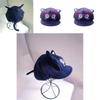 Cute Purple Cat Ear Beret Hat For Women All Seasons Warm Polyester Cotton Material