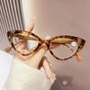 Cat Eye Hyperopia Eyeglasses Anti Blue Light Reading Glasses for Women Men Trendy Colorful Floral Frame Presbyopia Glasses