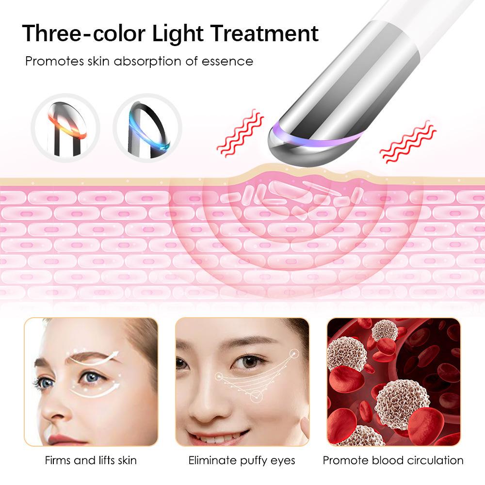 Cross-border Beauty Eye and Lip Massager: Heated Vibration Device To Reduce Dark Circles and Eye Lines.