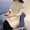 Women Autumn Long Sweater Pullovers Female Solid Knitted Design Sweaters