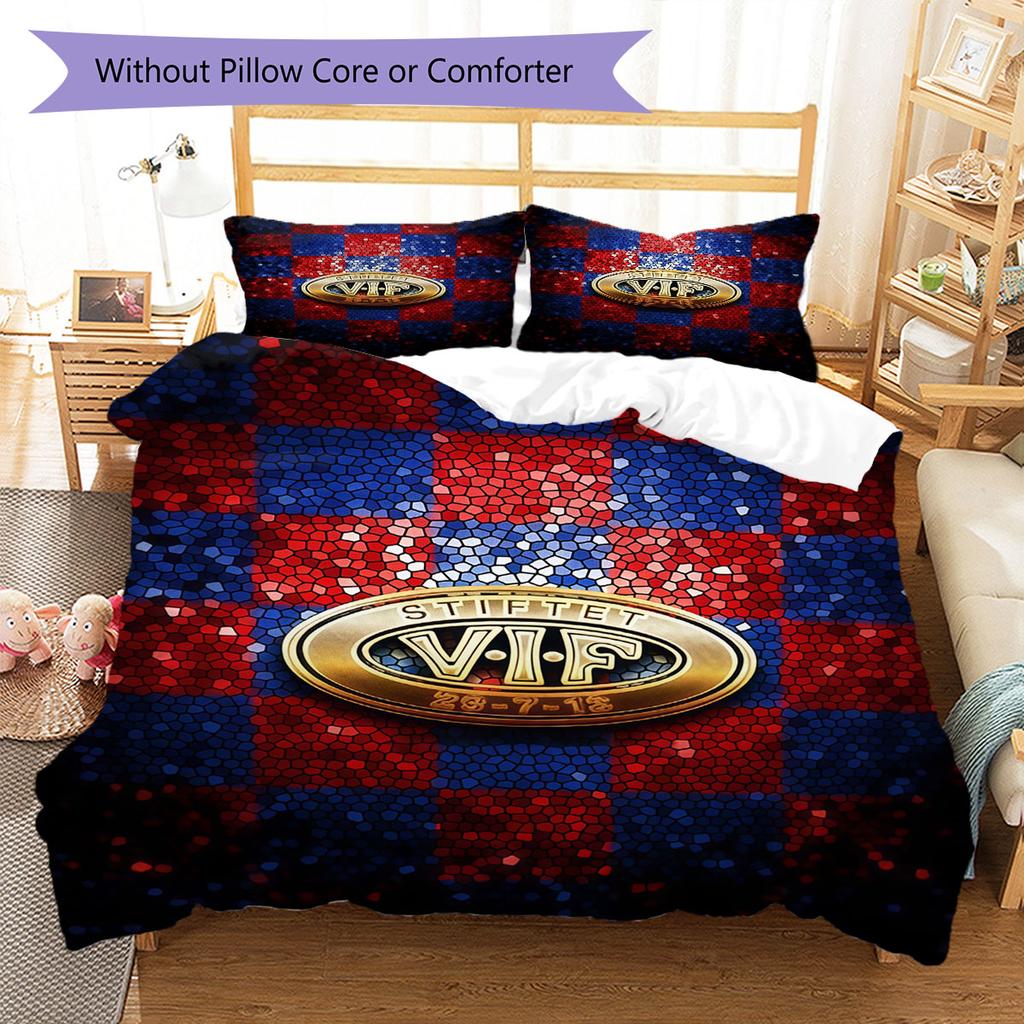 Vålerenga Bedding Quilt Set Quilt Cover Pillowcase Home Decoration Birthday Gift (1 * duvet cover + 2 * pillowcase, without core)
