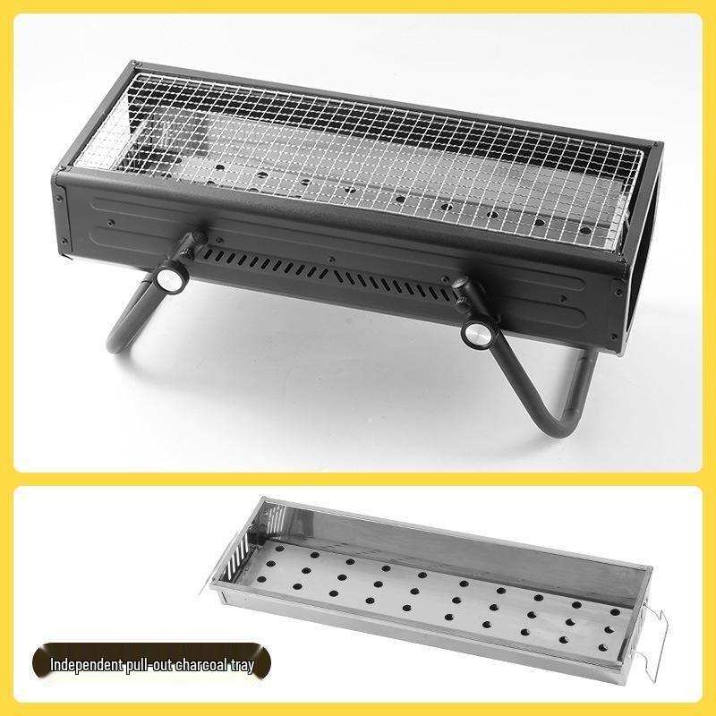 Jingruixiang Thickened Portable Folding BBQ Grill