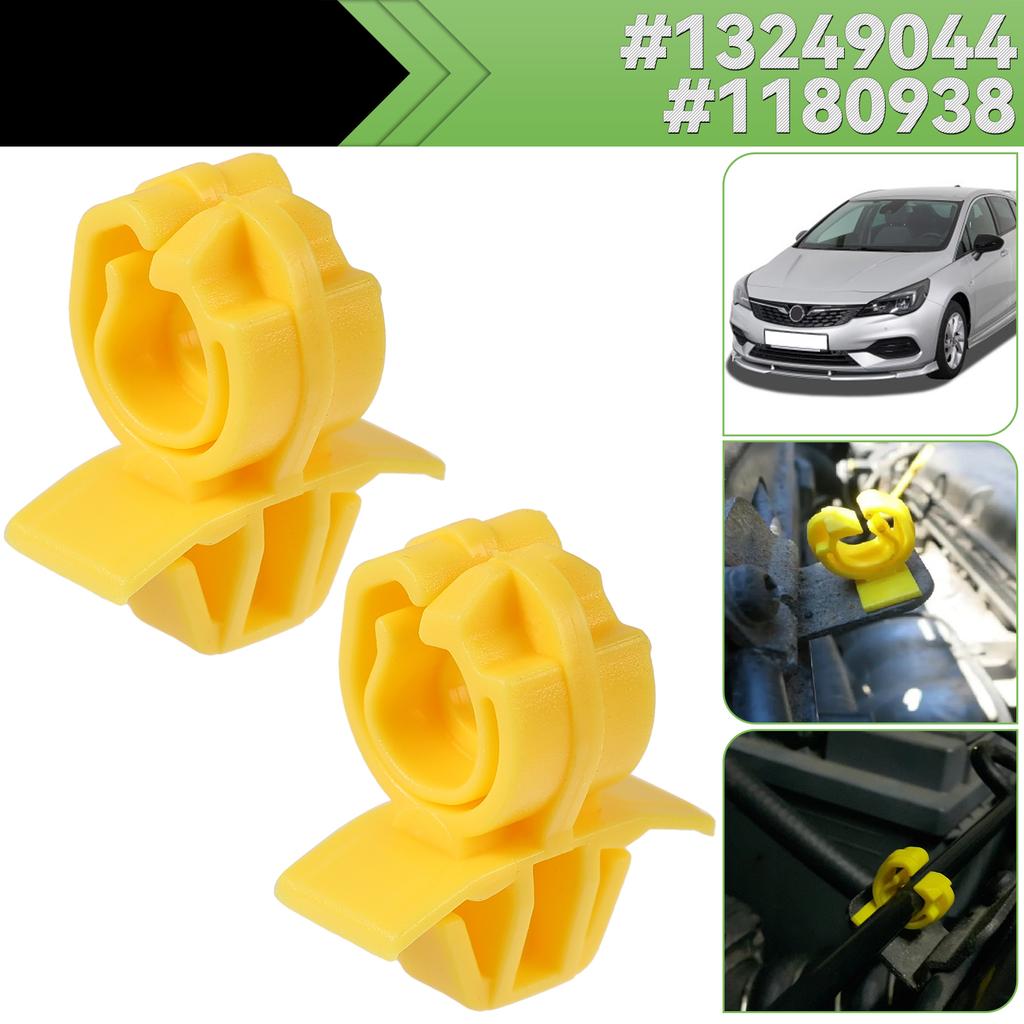 2X For Opel Corsa D E Bonnet Stay Clips Plastic Holders Support Strut Rod Retaining Fixing Holder Car Fastener 13249044 1180938