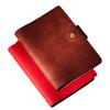 A5 Retro Cowhide Leather Business Notebook with Buckle Binder