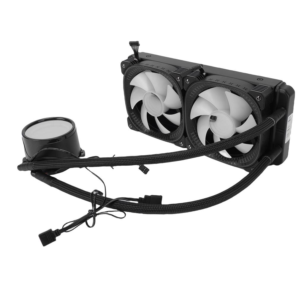 ARGB Liquid CPU Cooler Support for AM4 AM5 2.2 Inch LCD Temperature Display Close   AIO Liquid Cooler with 240mm