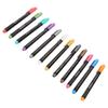 12 Color Drawing Pen Set Hard Tips Colorful Metallic Markers for Art Painting Greeting Card Craft Ma