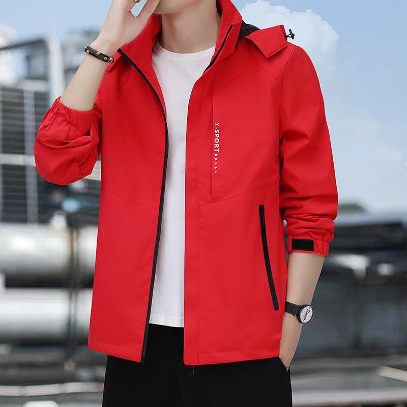 Jacket Men's Stand Collar Autumn and Winter Men's Korean Edition Slim-fit Youth Versatile Outdoor Casual Versatile Top Jacket
