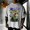 Summer 2D Printed Dragon Ball Broly Retro High-quality Cotton Men's Oversized T-shirt Family Unisex Casual Short Sleeves