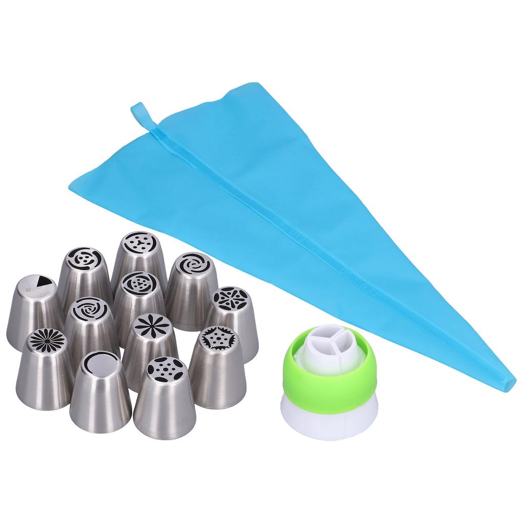 Piping Tip Set Easy Cleaning Smoothing Surfaces Flower Frosting Tip for Decorating Cakes Cupcakes