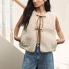 Za New Fall Women's Clothing 2025 Fashion Wind Stylish Simple and Versatile Shoelace Fleece Vest 3046534