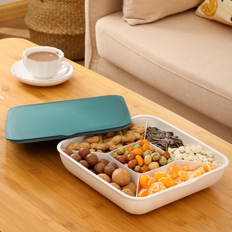 1PC Candy Storage Containers With Lid 1 Pack Snack Storage Box For Home Party Wedding Birthday Supplies Red Decorative Candy Jar